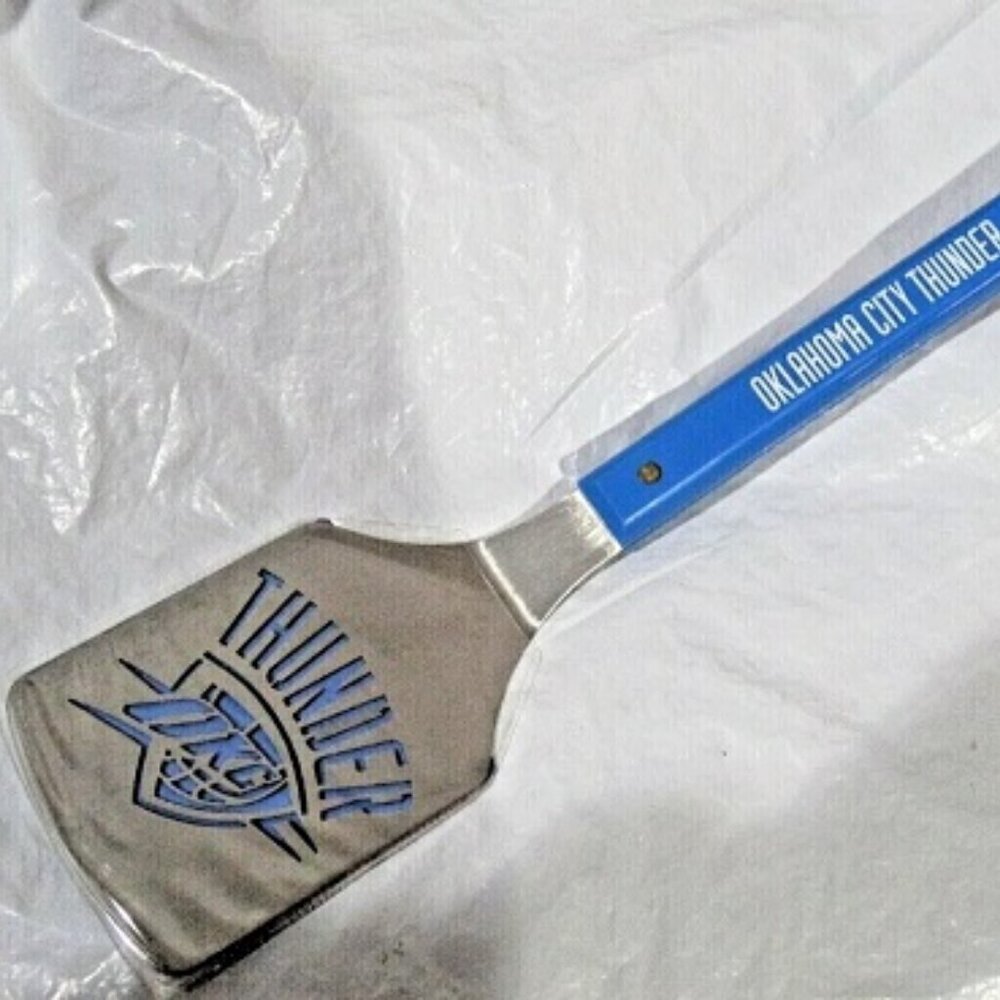 NBA Oklahoma City Thunder Blue Handle Sportula Grilling Spatula by YouTheFan
